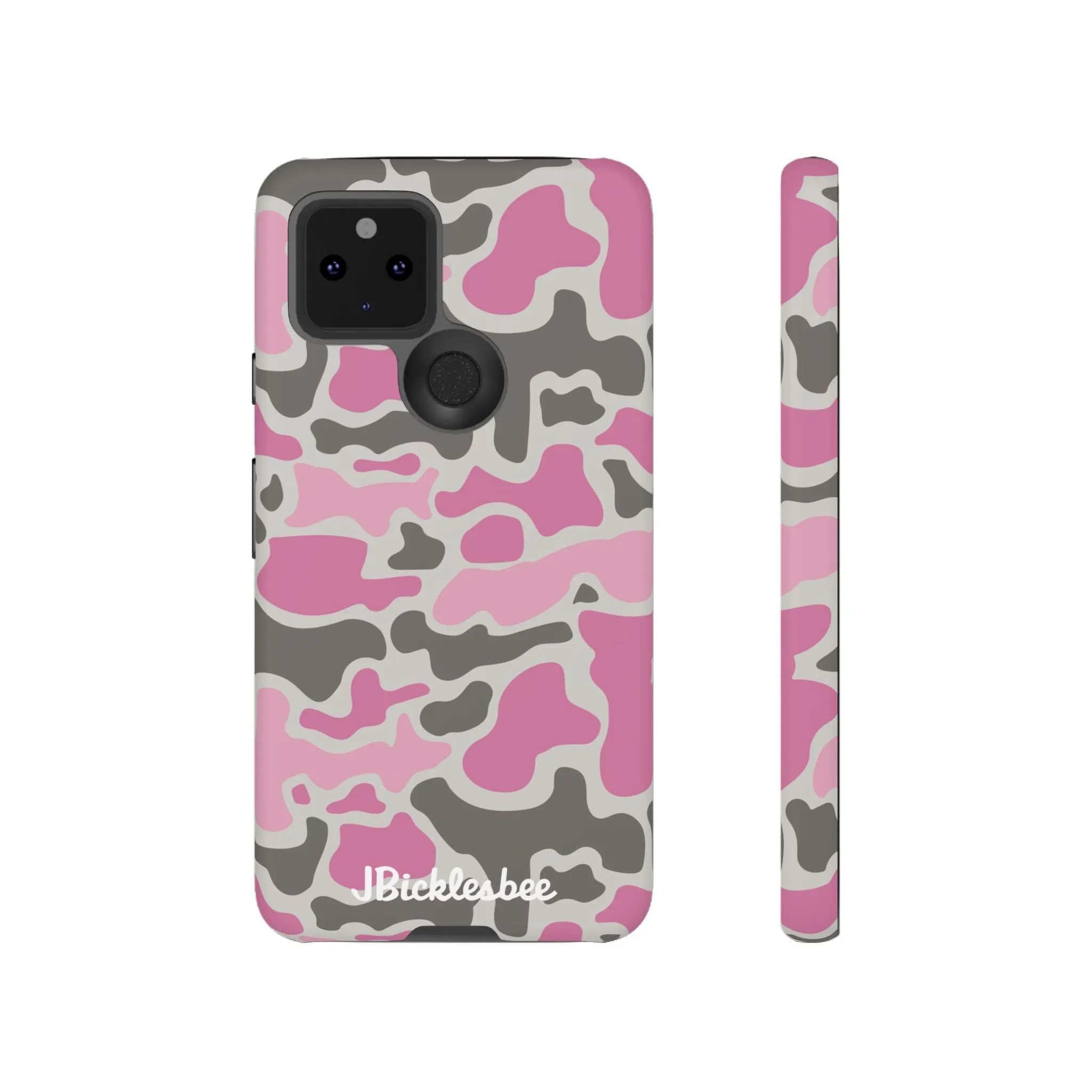 Pink Retro Duck Camo Pixel Tough Case