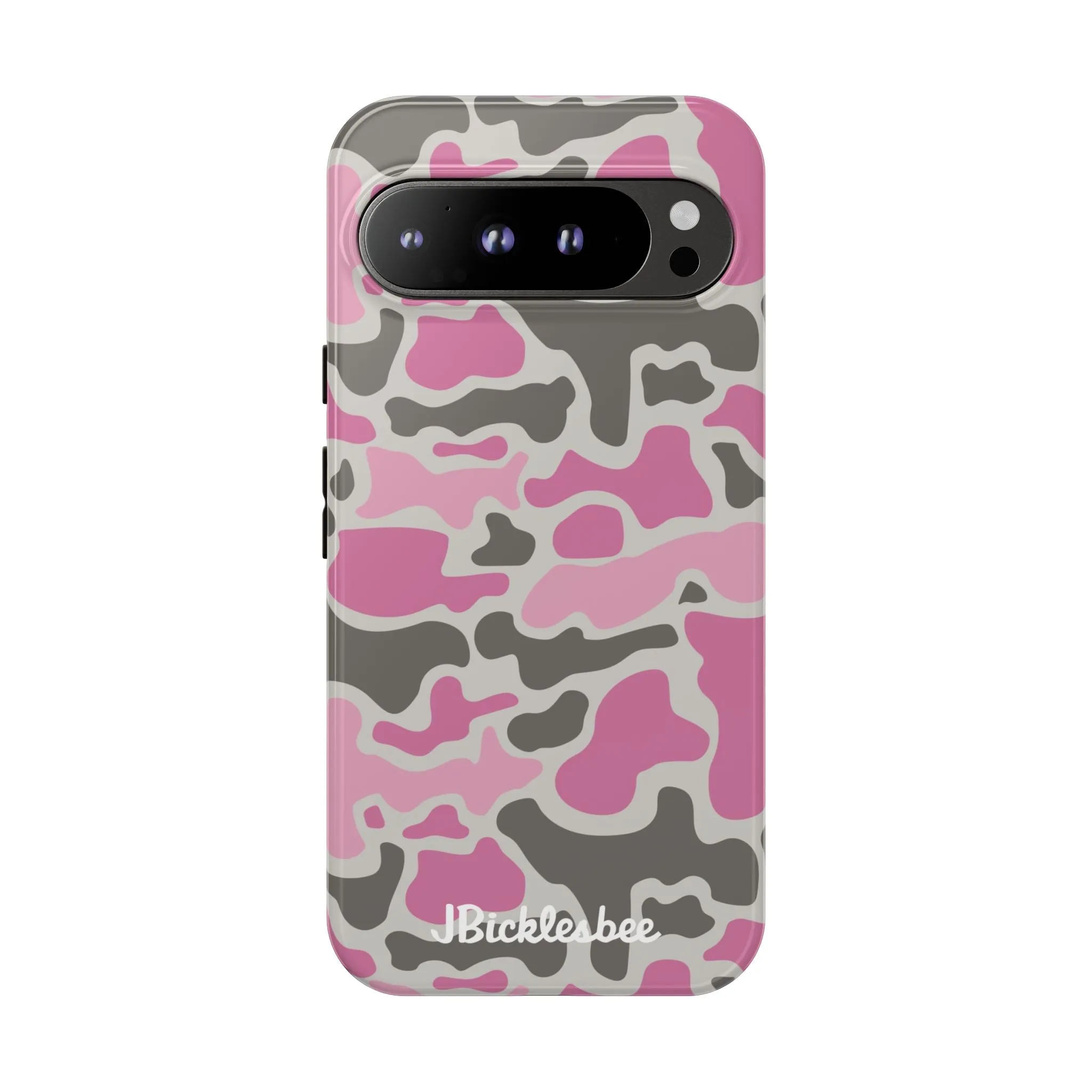 Pink Retro Duck Camo Pixel Tough Case