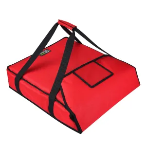 Pizza Bags for Delivery 18" X 18" X 5" Insulated Pizza Delivery Bag Moisture Free for Catering Food Delivery, Restaurant, Cookouts (Red)