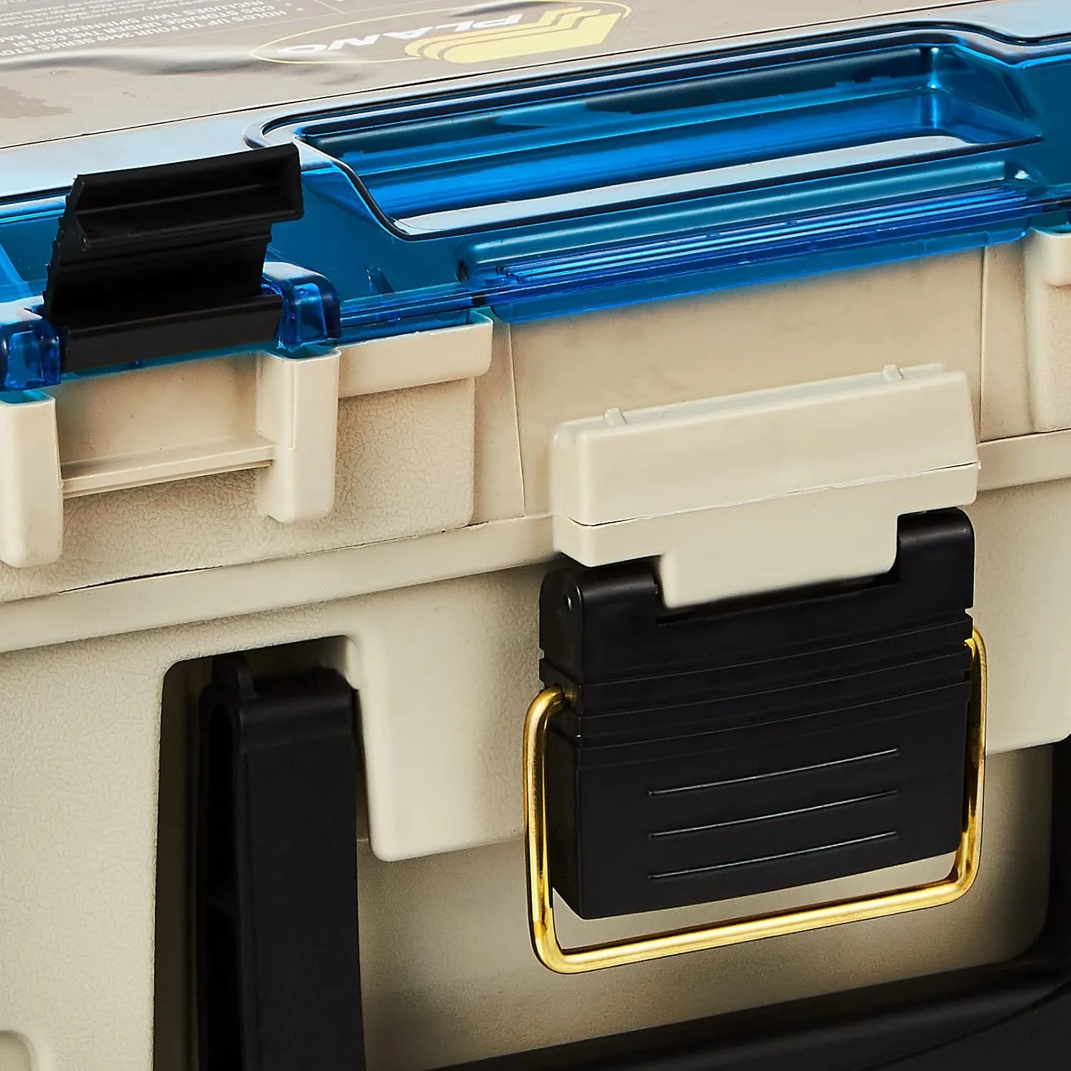 Plano 1349-00 Two Level Magnum 3449 Tackle Box, Sandstone/Blue, One Size
