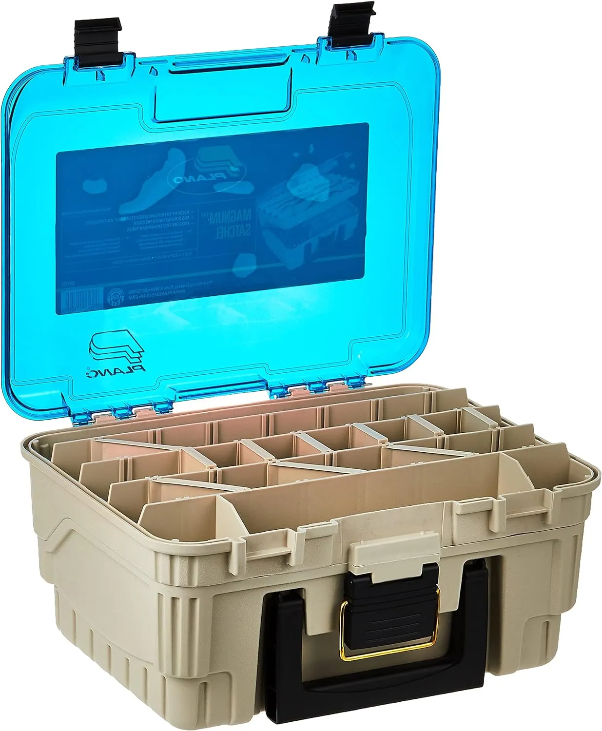 Plano 1349-00 Two Level Magnum 3449 Tackle Box, Sandstone/Blue, One Size