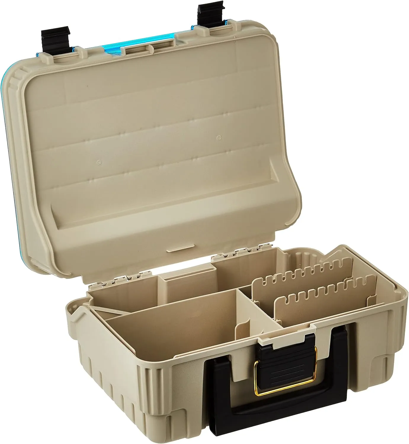 Plano 1349-00 Two Level Magnum 3449 Tackle Box, Sandstone/Blue, One Size