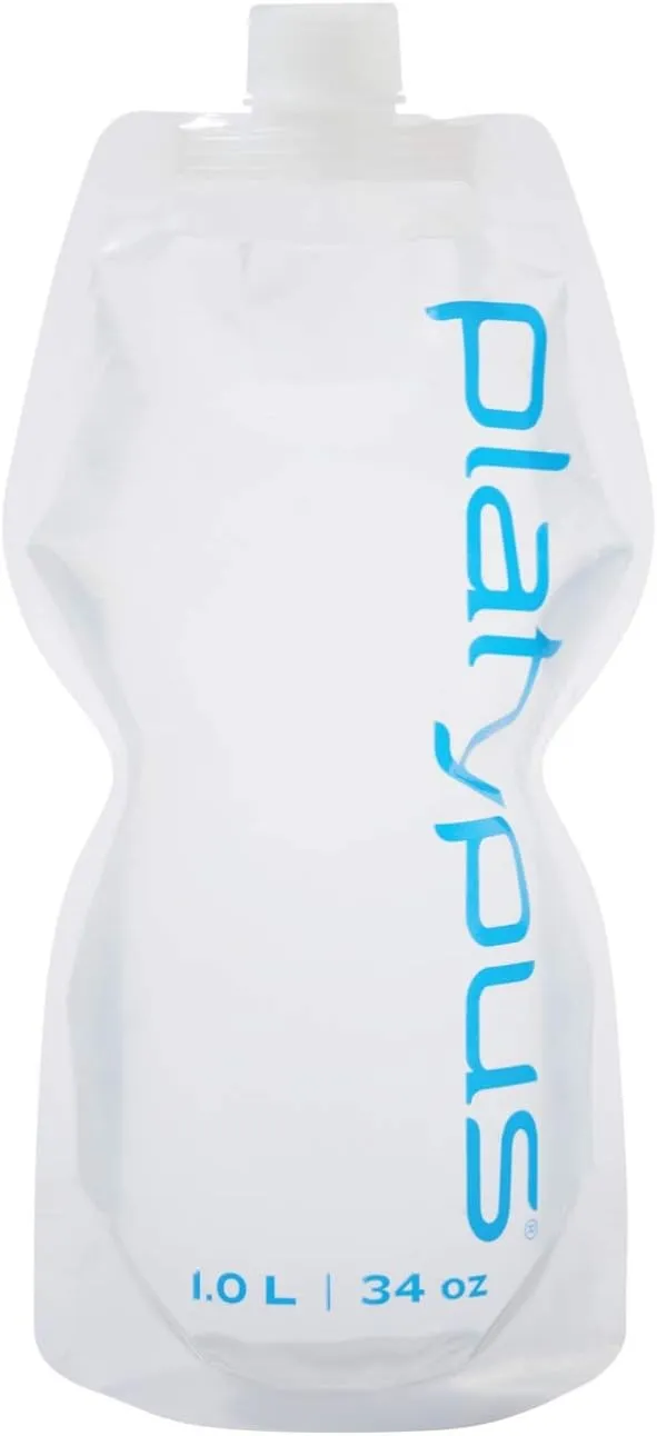 Platypus SoftBottle Collapsible Backpacking Water Bottle with Closure Cap