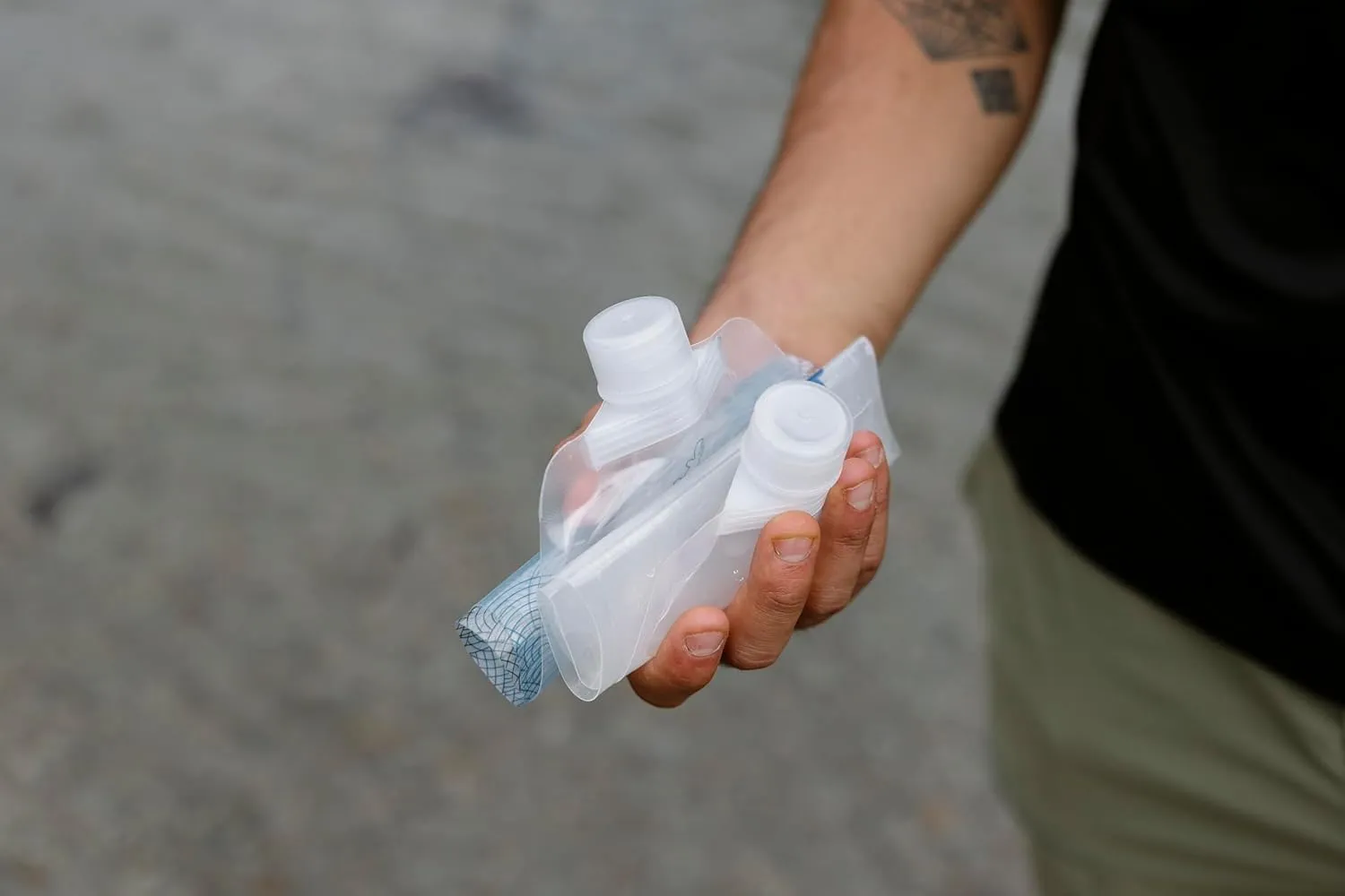 Platypus SoftBottle Collapsible Backpacking Water Bottle with Closure Cap