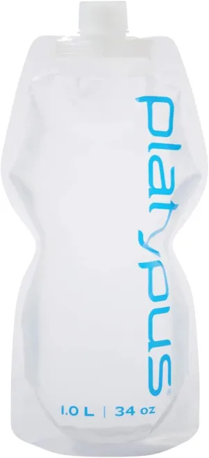 Platypus SoftBottle Collapsible Backpacking Water Bottle with Closure Cap