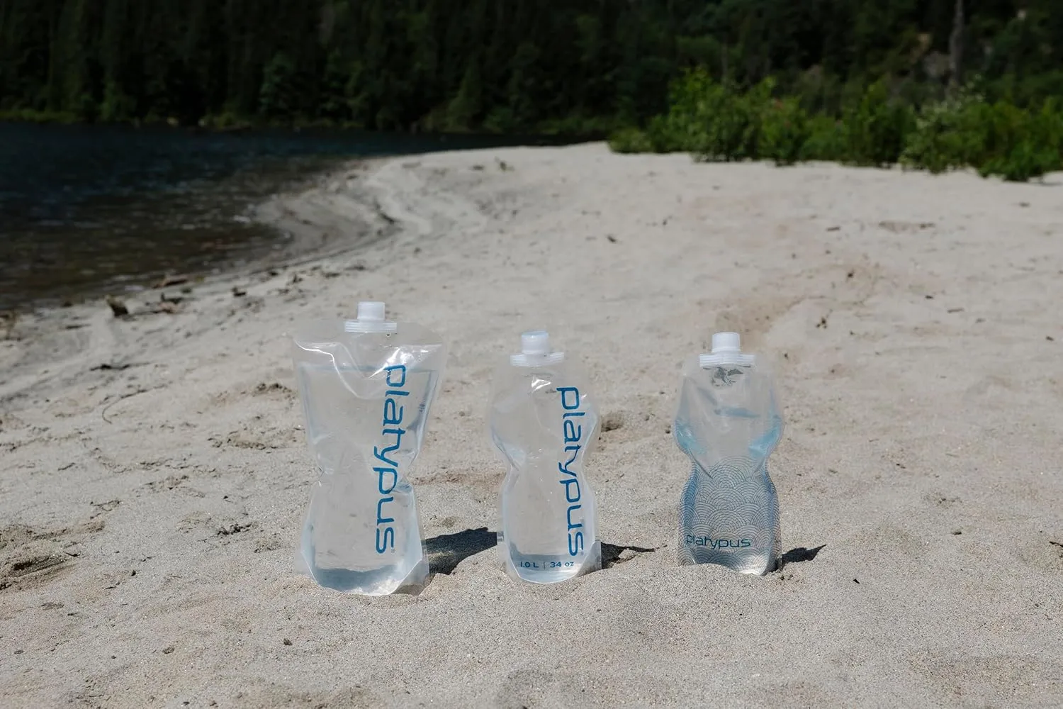 Platypus SoftBottle Collapsible Backpacking Water Bottle with Closure Cap