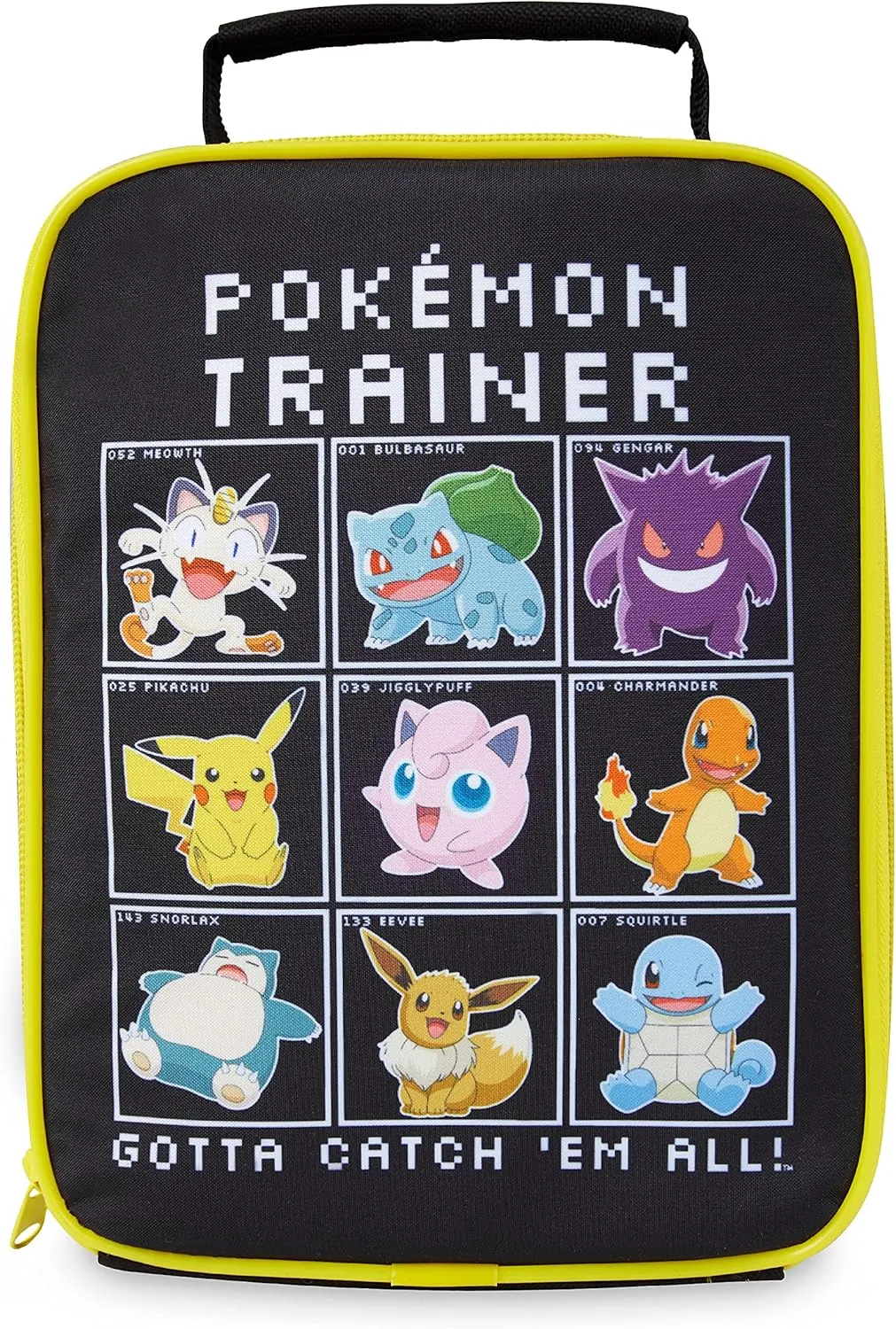 Pokemon Insulated Lunch Bag for Kids – Ideal for School, Travel, and Days Out (Black)