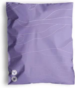 Poly Mailers 10x13-25 Pack Biodegradable Shipping Bags for Clothes - Impack Self-Seal Waterproof Thick Mailing Envelope for Accessories & Clothing - Tidal Lilac