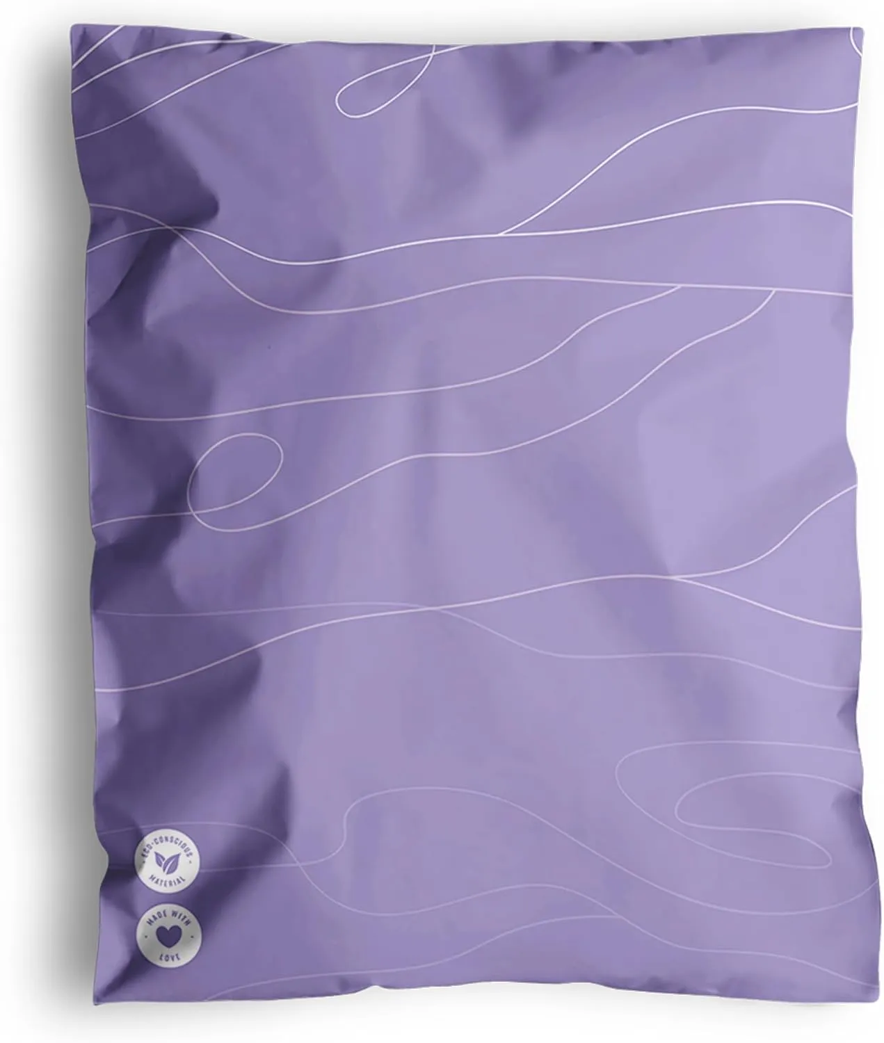 Poly Mailers 10x13-25 Pack Biodegradable Shipping Bags for Clothes - Impack Self-Seal Waterproof Thick Mailing Envelope for Accessories & Clothing - Tidal Lilac