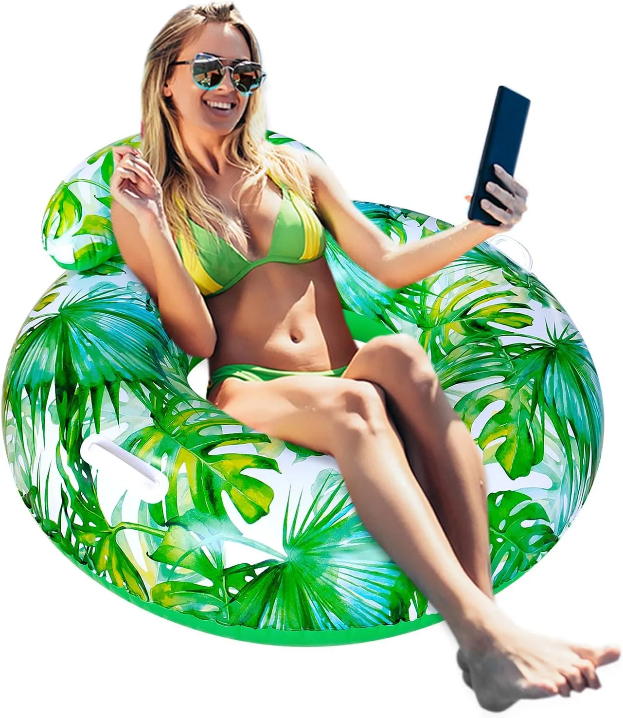 Pool Float for Adult, Adult Beach Floats,Inflatable Rafts Swimming Pool Air Sofa Floating Chair Bed,with Two Handles, Great for Chilling in The Pool.