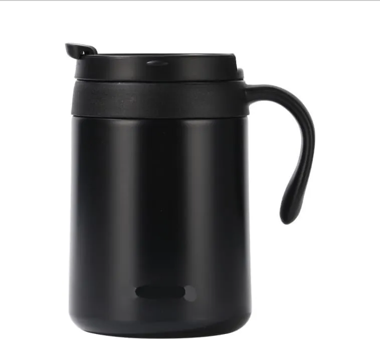 Portable Coffee Maker Travel Mug with Filter, 5.31 inch Height, Hot and Cold Insulated, Black