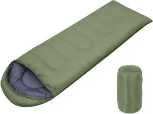 Portable Envelope Sleeping Bag, 4 Season Lightweight Warm and Washable Comforter for Adults Women Hiking Camping