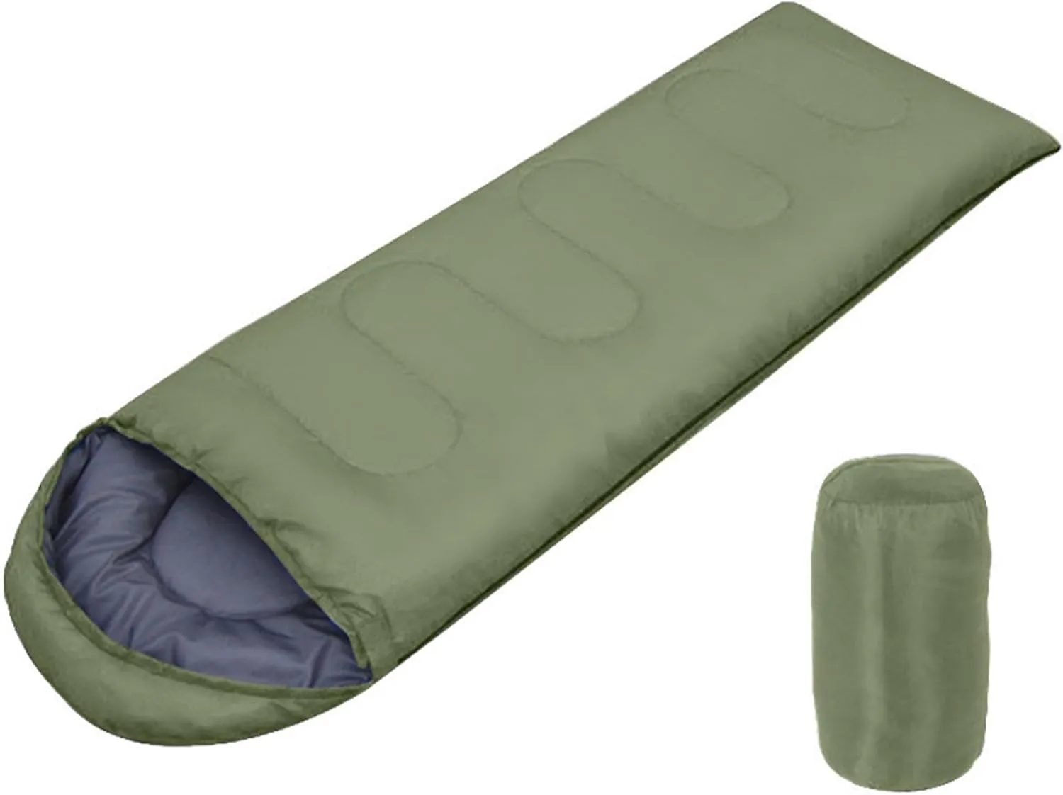 Portable Envelope Sleeping Bag, 4 Season Lightweight Warm and Washable Comforter for Adults Women Hiking Camping