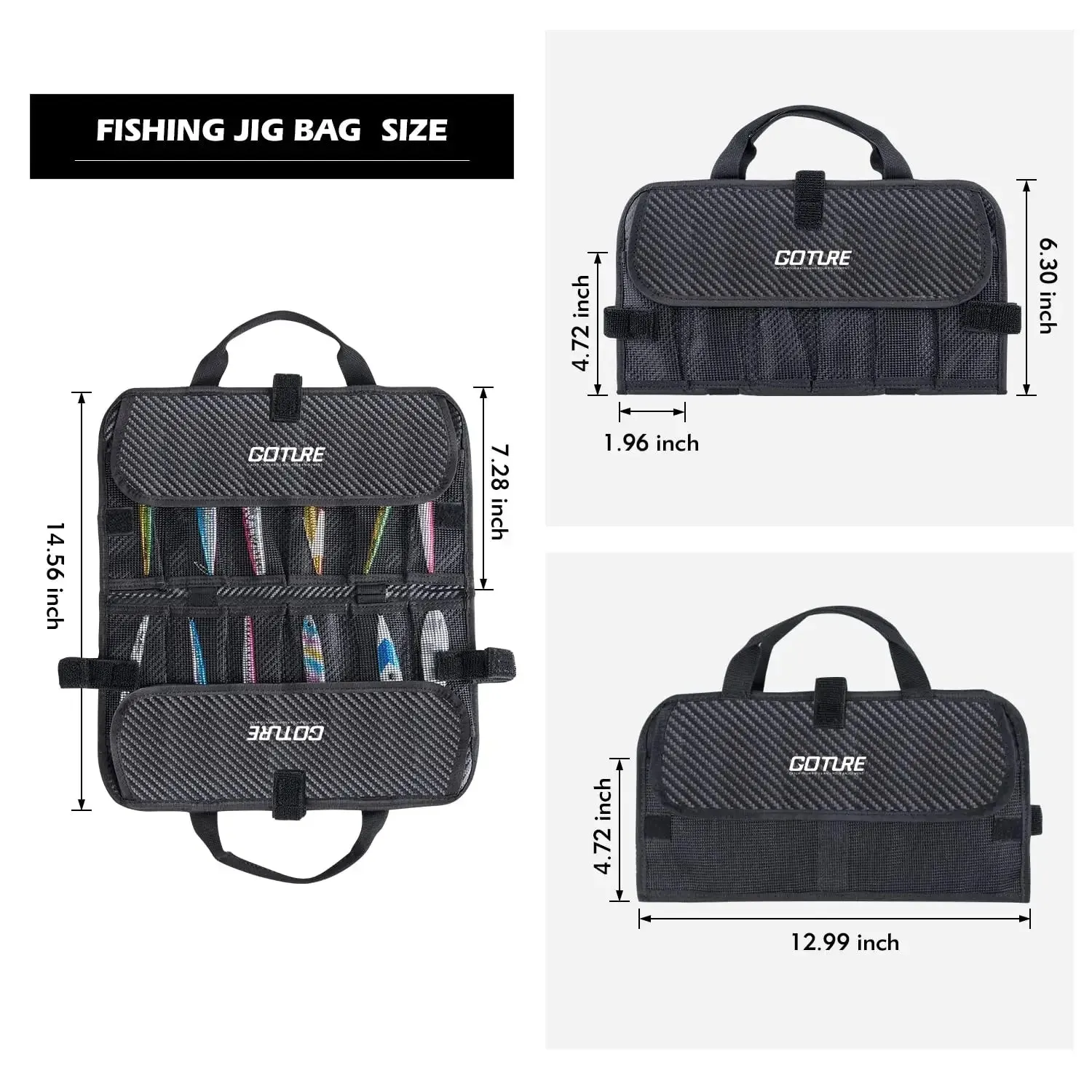 Portable Fishing Lure Storage Bag – Durable Canvas Bag for Fishing Accessories