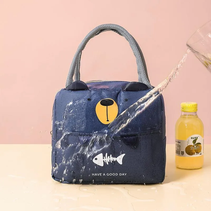 Portable Insulated Thermal Cooler Cartoon Lunchbox Tote Picnic Bento Storage Bag