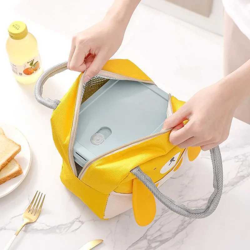 Portable Insulated Thermal Cooler Cartoon Lunchbox Tote Picnic Bento Storage Bag