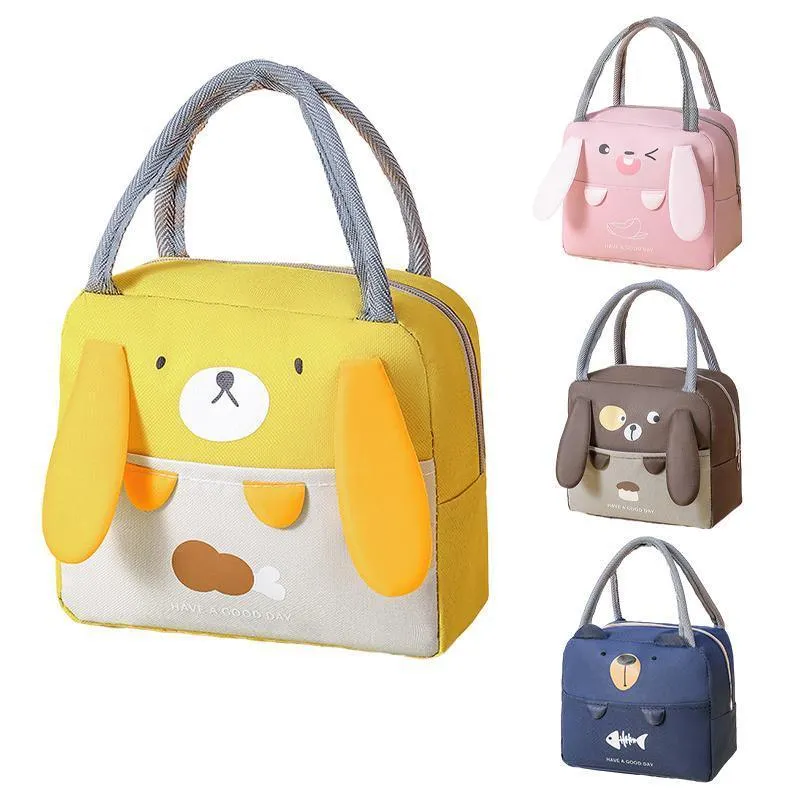 Portable Insulated Thermal Cooler Cartoon Lunchbox Tote Picnic Bento Storage Bag