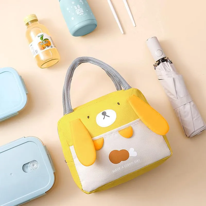 Portable Insulated Thermal Cooler Cartoon Lunchbox Tote Picnic Bento Storage Bag