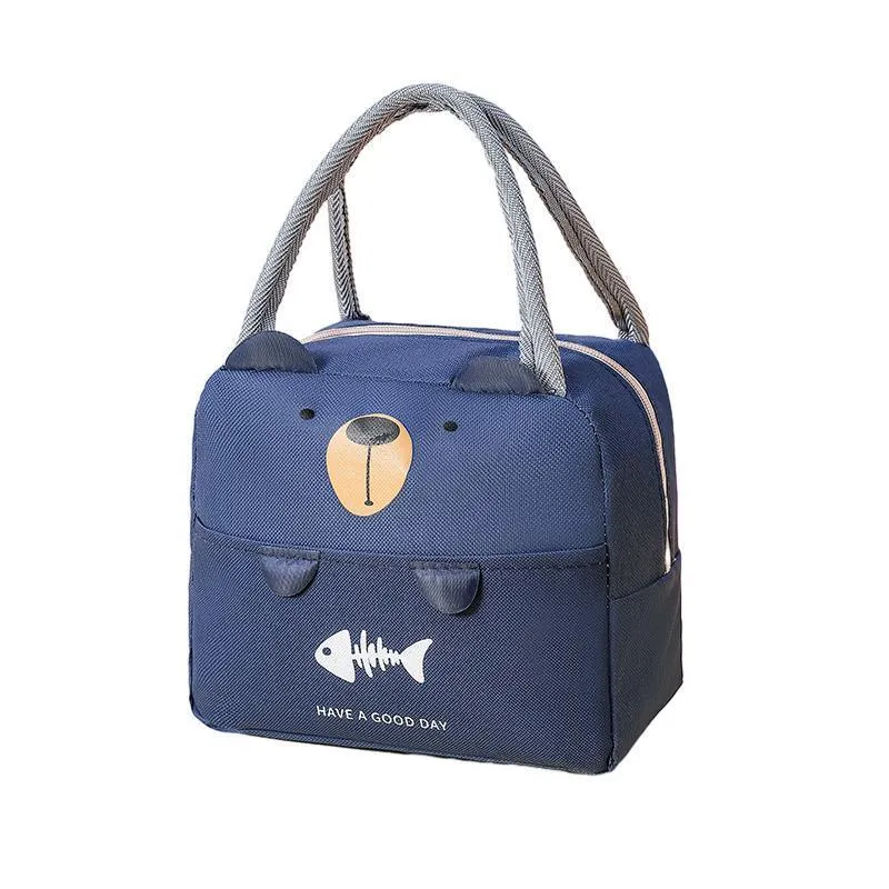 Portable Insulated Thermal Cooler Cartoon Lunchbox Tote Picnic Bento Storage Bag