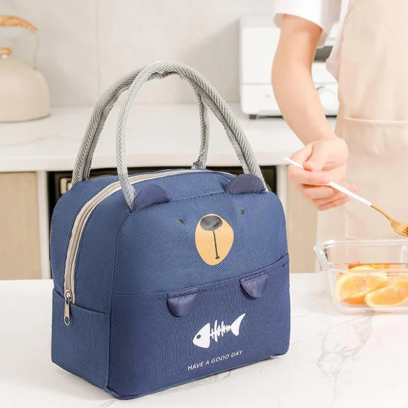 Portable Insulated Thermal Cooler Cartoon Lunchbox Tote Picnic Bento Storage Bag