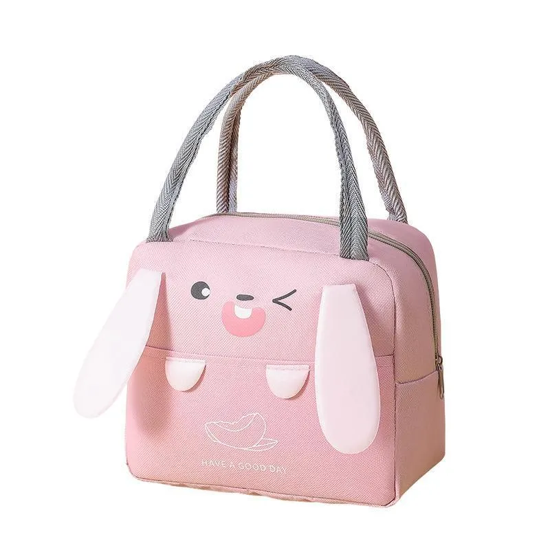 Portable Insulated Thermal Cooler Cartoon Lunchbox Tote Picnic Bento Storage Bag
