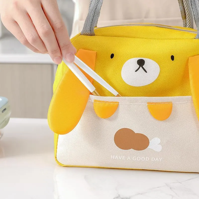 Portable Insulated Thermal Cooler Cartoon Lunchbox Tote Picnic Bento Storage Bag