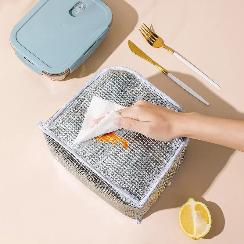 Portable Lunch Bag Insulated Thermal Cooler Box Carry Tote Travel Bag