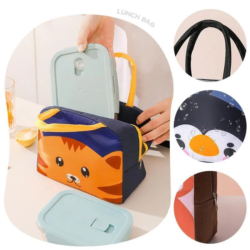Portable Lunch Bag Insulated Thermal Cooler Box Carry Tote Travel Bag