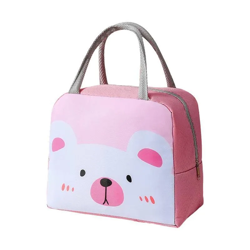 Portable Lunch Bag Insulated Thermal Cooler Box Carry Tote Travel Bag