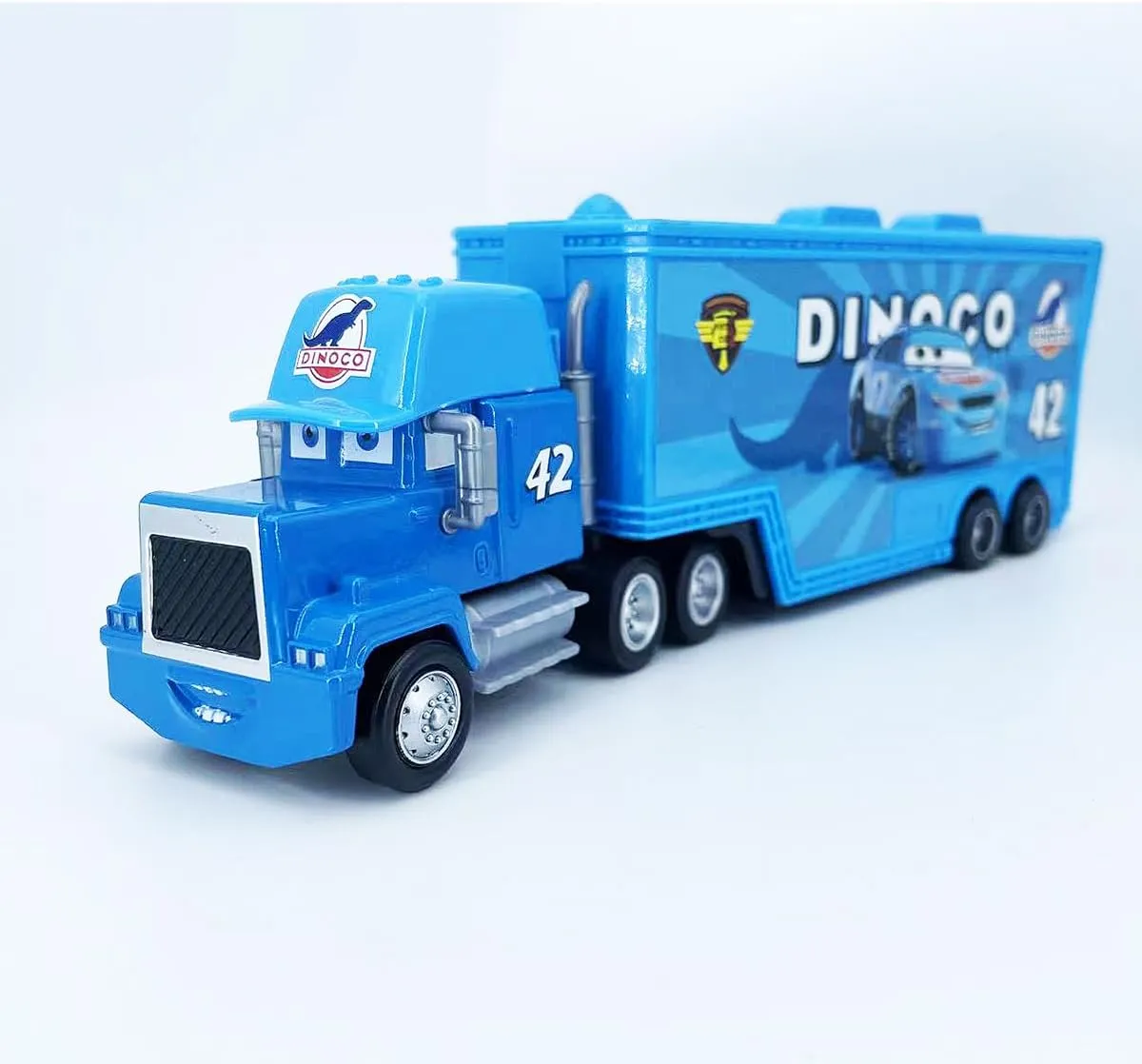 Portable Mini Toy Car and Truck Set 1:55 Diecast Model Metal Body Racers for Preschool Kids Ages 3  Years (42)