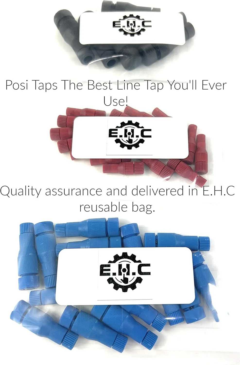 Posi-Tap taps 10-12 ga.Black. Pack of 15. Posi Taps The Best Line Tap Youll Ever Use! (Choose Your Gauge Size and Amount) (15, 10-12 black)