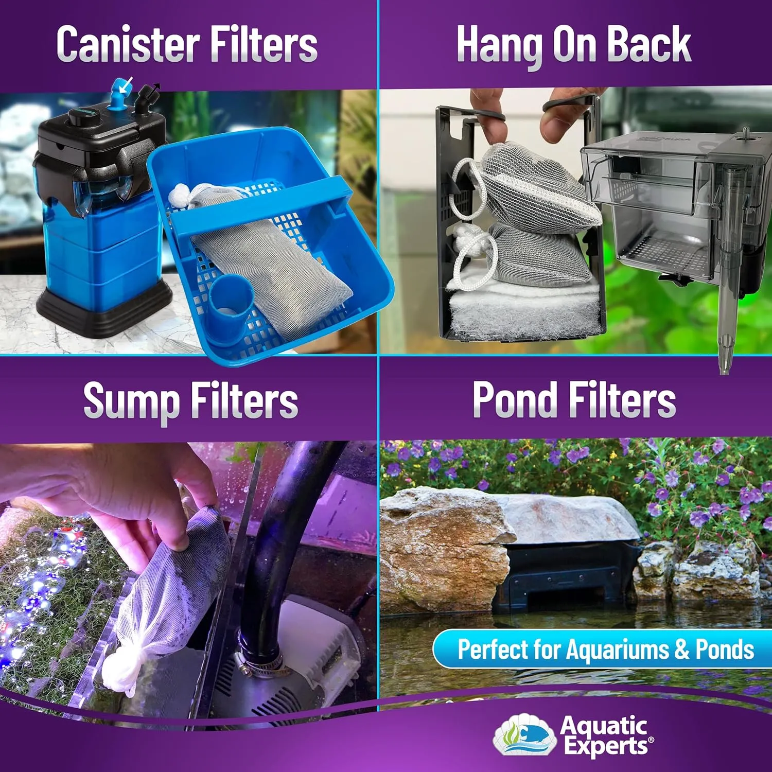 Premium Activated Carbon, Aquarium Carbon for Fish Tank Filter, Aquarium Filter Media, Granulated Charcoal for Fish Tanks, Activated Charcoal Bulk (5.5 lbs with Fine Mesh Bag)