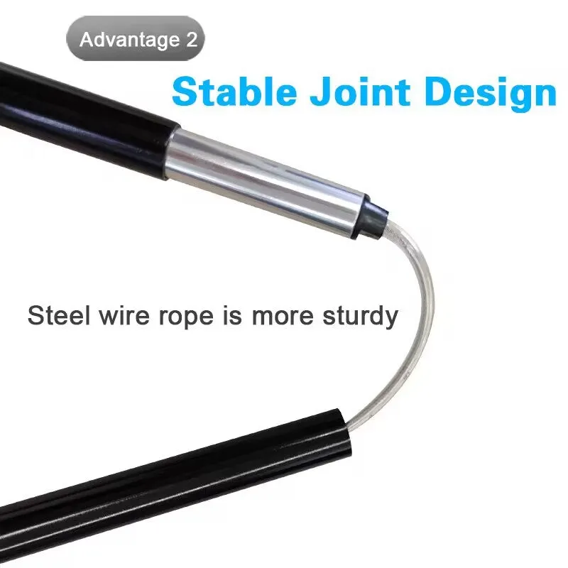 Premium Adjustable Trekking Pole – Multifunctional Ultralight Aluminum Hiking Stick, Folding Alpenstock, Outdoor Camping Survival Tool, Adjustable Length, Durable Aircraft Alloy