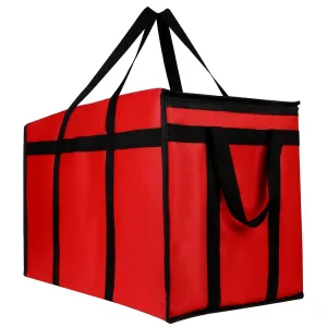 Premium Insulated Food Delivery Bag 23x14x15 inches Waterproof Catering Supply Bag for Hot Food Delivery - Premium Food Warmer for Uber Eats and Doordash Food Delivery heavy duty catering 22x14x13