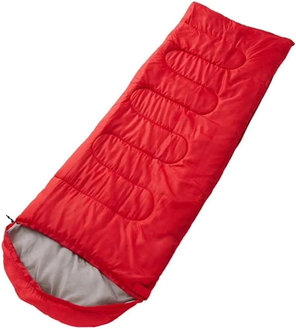 Premium Insulated Sleeping Bag for Adults | Ultra-Warm and Cozy | Outdoor Comfort | Vibrant Red | Lightweight 950g