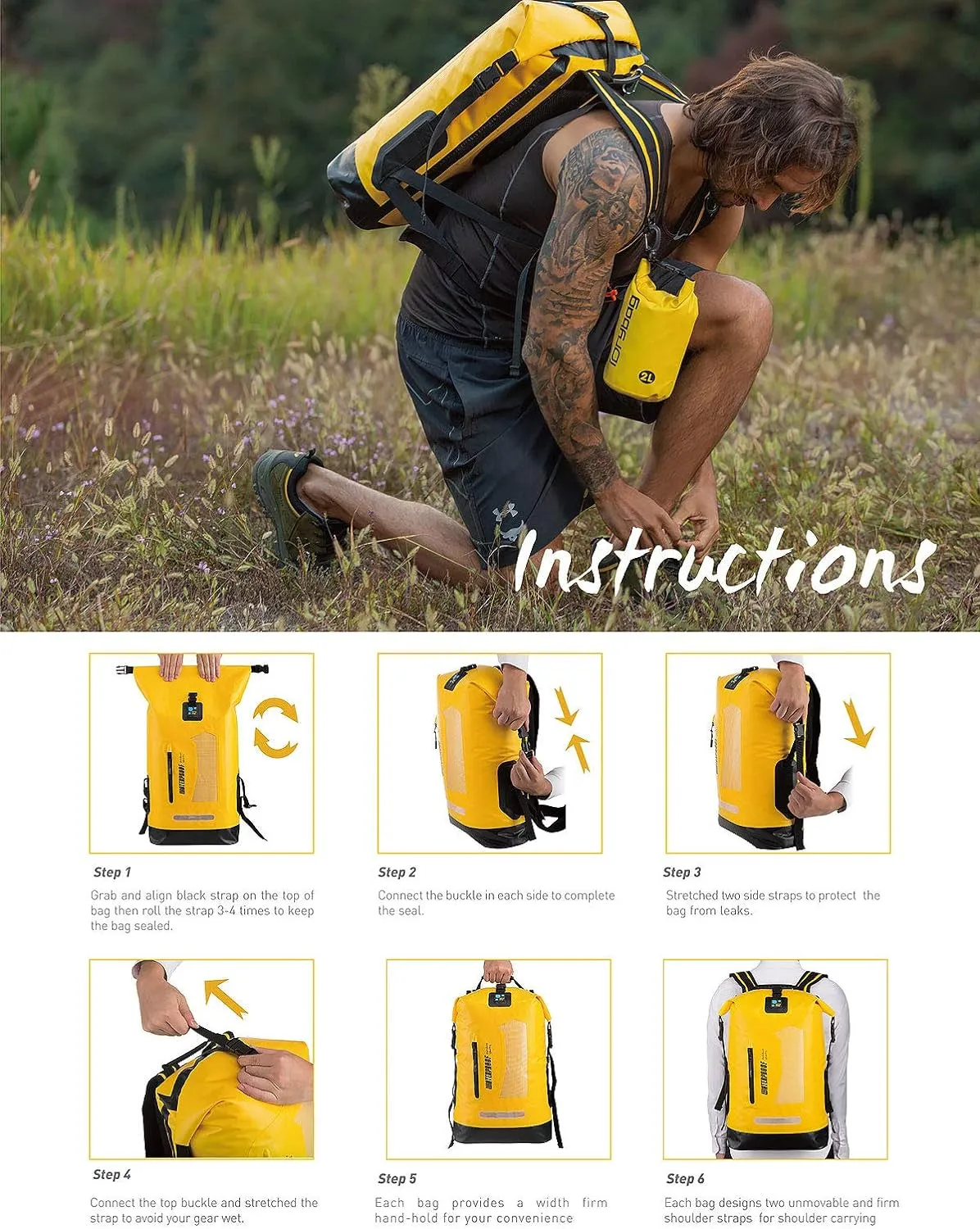 Premium Waterproof Dry Bag Backpack - 30L