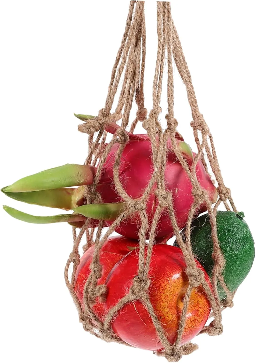 PRETYZOOM 3pcs Rope Woven Mesh Bag Mesh Grocery Bag Vegetable Storage Bags Vegetable Bags Grocery Reusable Woven
