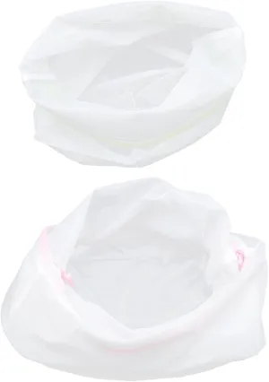PRETYZOOM Foldable Laundry Bag Set Mesh Delicate Wash Bag for Travel Camping Drawstring Closure