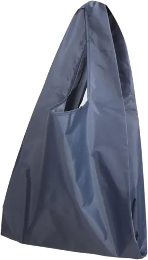 PRETYZOOM Foldable Totebag Waterproof Hand-held Bag Grey Grocery Tote Bag