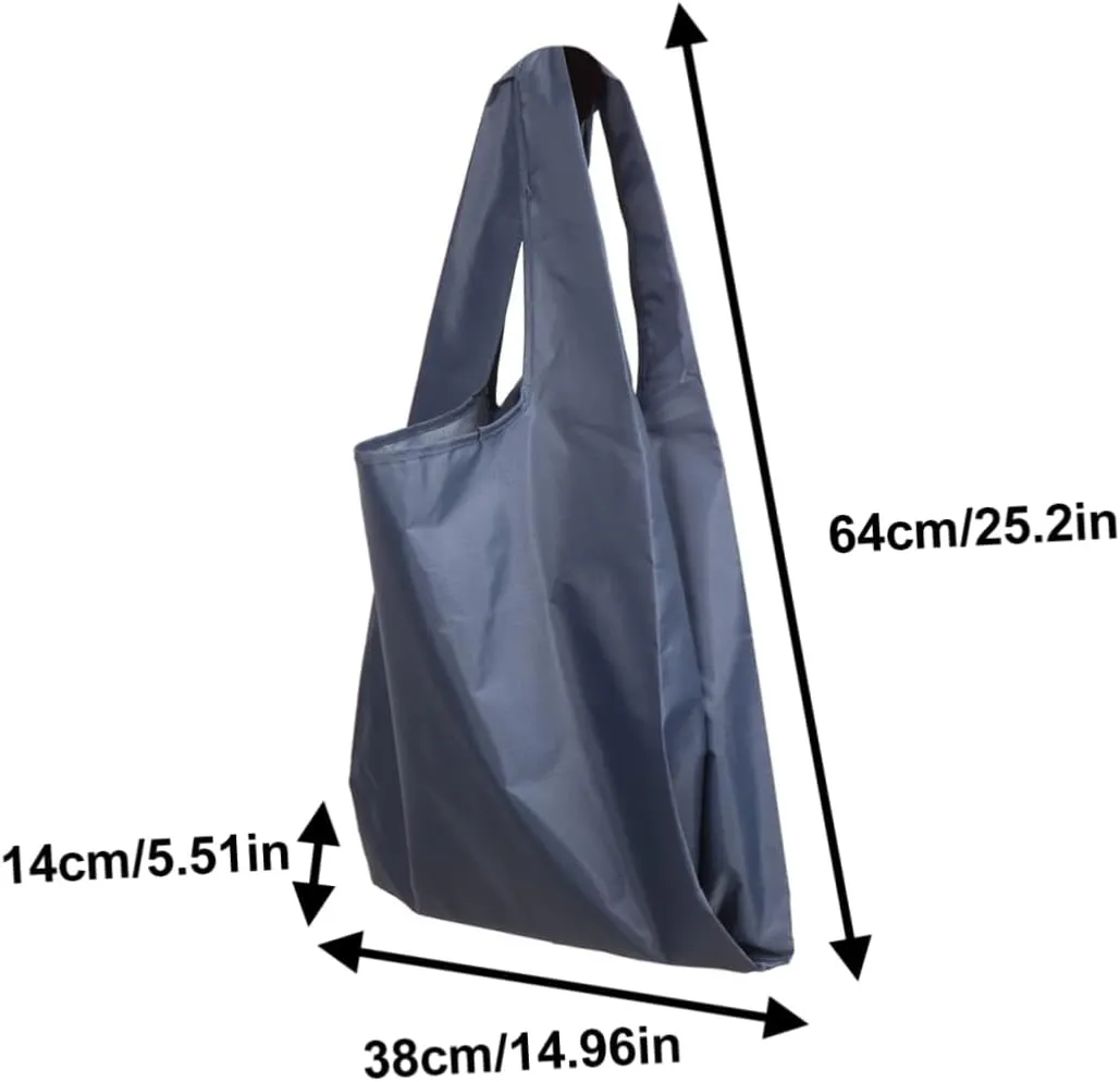 PRETYZOOM Foldable Totebag Waterproof Hand-held Bag Grey Grocery Tote Bag