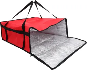 PRETYZOOM Large Capacity Insulated Food Bag Pizza Warmer Bags Thermal Insulation for Takeout Non-woven Fabric Safe Reusable and Easy to Carry for Parties or Services