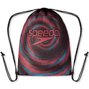 Printed Mesh bag (Black/Picton Blue/Siren red)