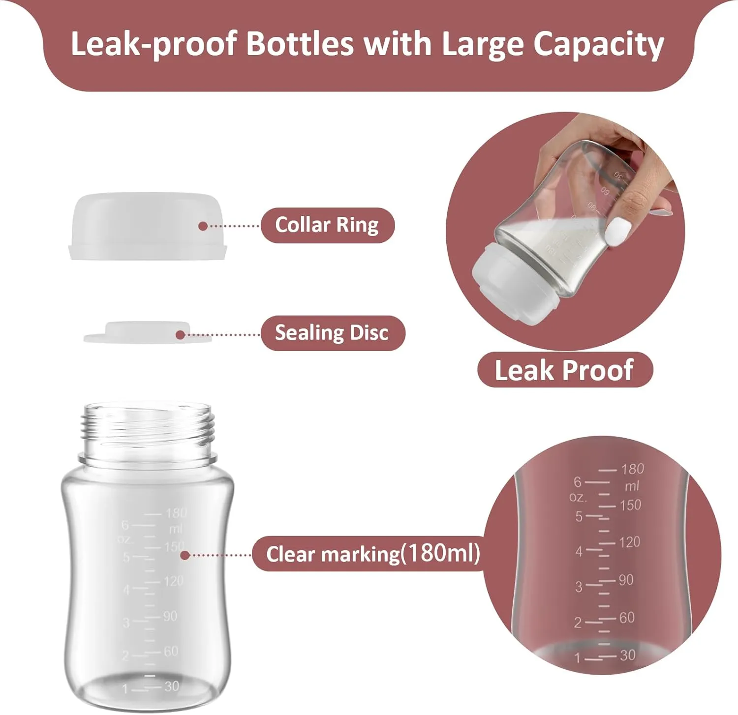 Pump Parts Compatible with Spectra S1/S2/9Plus Breastpump, Full Set Replacement Parts for Spectra Include 19mm Flange,Duckbill Valve,Backflow Protector,Tube,Bottle, Not Original Spectra S2 Accessories