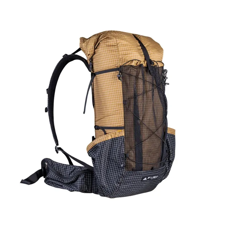 Qi Dian Pro Travel Camping Hiking Backpack: Ultralight Frameless 40 16L Outdoor Pack