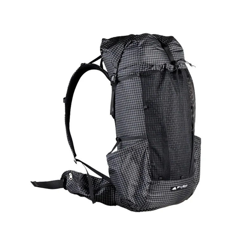 Qi Dian Pro Travel Camping Hiking Backpack: Ultralight Frameless 40 16L Outdoor Pack