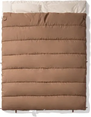 Queen Size Double Sleeping Bag with 2 Pillows, for 2 People, Cold Warm Weather- 3 Seasons, Waterproof Adults Sleeping Bag for Camping, Backpacking or Hiking with Compression Sack
