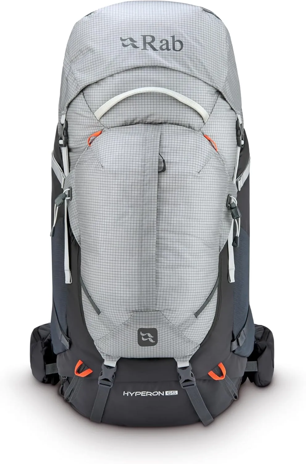 Rab Hyperon Backpack Comfortable Hydration Pack for Backpacking, Trekking, & Hiking - Dark Pewter/Anthracite - 65-Liter (Back Length - Medium/Large)