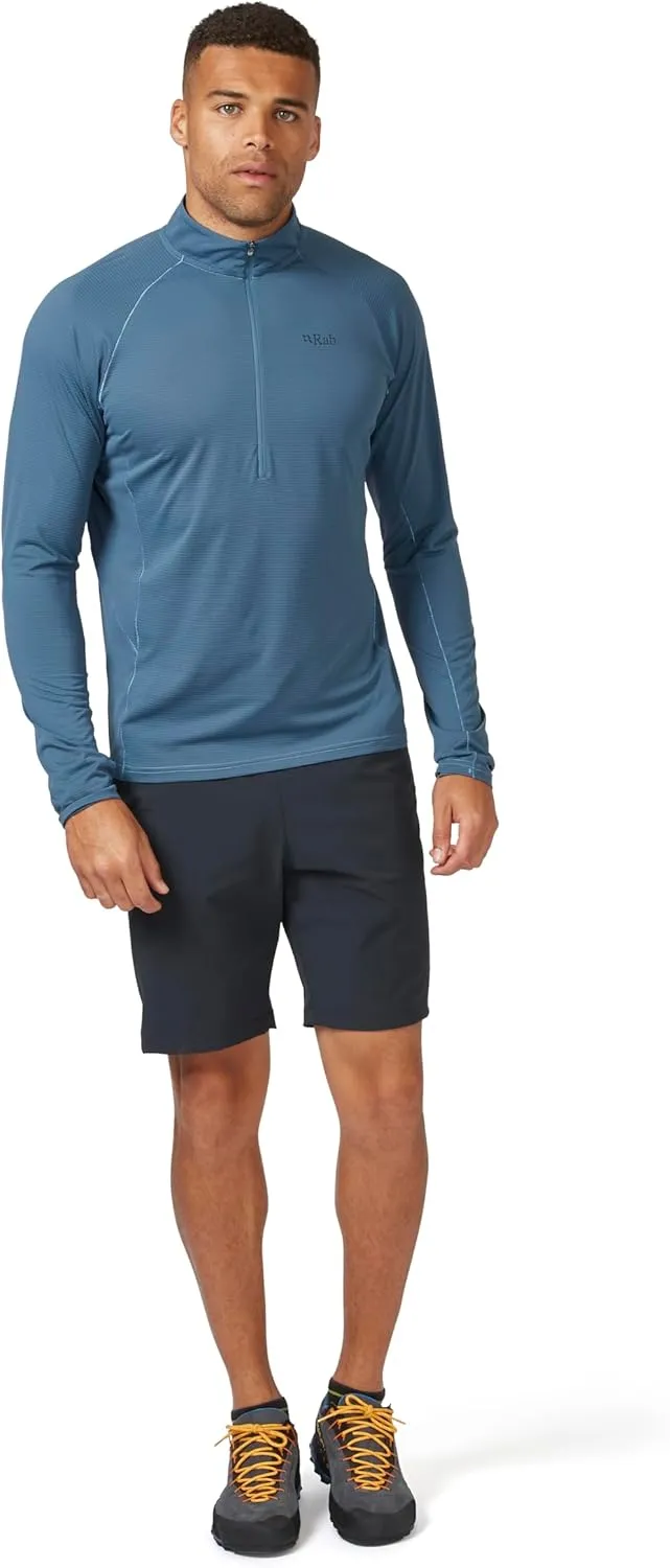 Rab Men's Sonic LS Zip - Lightweight Breathable Long-Sleeve T-Shirt for Trail Running & Hiking
