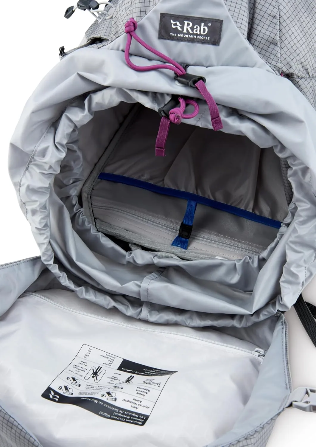 Rab Women's Hyperon ND Backpack Comfortable Hydration Pack for Backpacking, Trekking, & Hiking - Dark Pewter/Anthracite - 65-Liter (Back Length - Small/Medium)