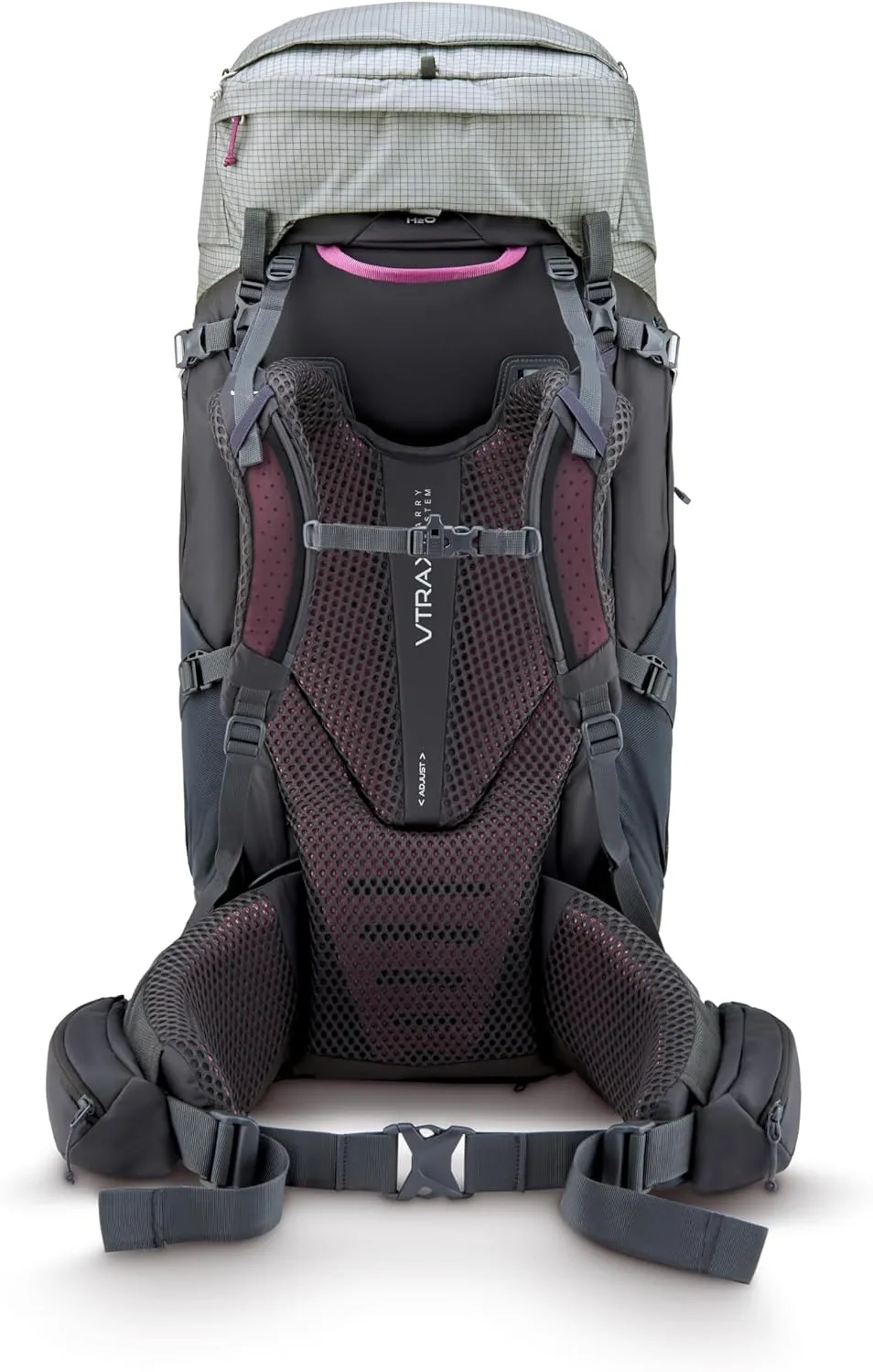 Rab Women's Hyperon ND Backpack Comfortable Hydration Pack for Backpacking, Trekking, & Hiking - Dark Pewter/Anthracite - 65-Liter (Back Length - Small/Medium)